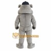 Gray Black Bulldog Mascot Costume Gray Black Bulldog Mascot Costume