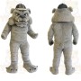 Gray Black Bulldog Mascot Costume
