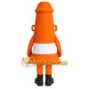 Orange White Traffic Cone Mascot Costume
