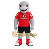 Gray Red Dolphin Mascot Costume Gray Red Dolphin Mascot Costume