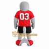 Gray Red Dolphin Mascot Costume Gray Red Dolphin Mascot Costume