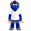 Blue Gray Dragon Baseball Mascot Costume
