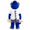 Blue Gray Dragon Baseball Mascot Costume
