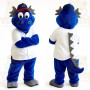 Blue Gray Dragon Baseball Mascot Costume