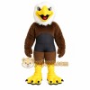 Brown White Yellow Eagle Mascot Costume Brown White Yellow Eagle Mascot Costume