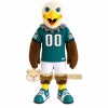 Teal White Brown Eagle Mascot Costume Teal White Brown Eagle Mascot Costume