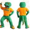 Green Orange Snake Mascot Costume