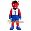 Red Blue White Devil Mascot Costume