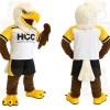 White Brown Yellow Eagle Mascot Costume