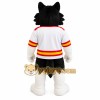 Black White Red Yellow Husky Dog Mascot Costume Black White Red Yellow Husky Dog Mascot Costume