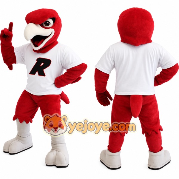 Red White Eagle Mascot Costume