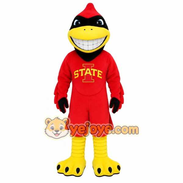 Red Yellow Cardinal Bird Mascot Costume