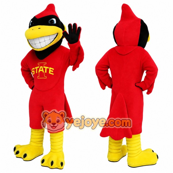 Red Yellow Cardinal Bird Mascot Costume