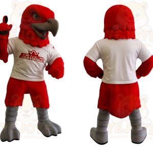 Red White Eagle Mascot Costume