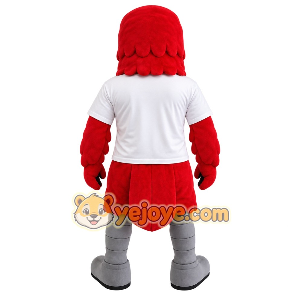 Red White Eagle Mascot Costume Red White Eagle Mascot Costume