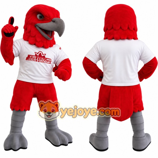 Red White Eagle Mascot Costume