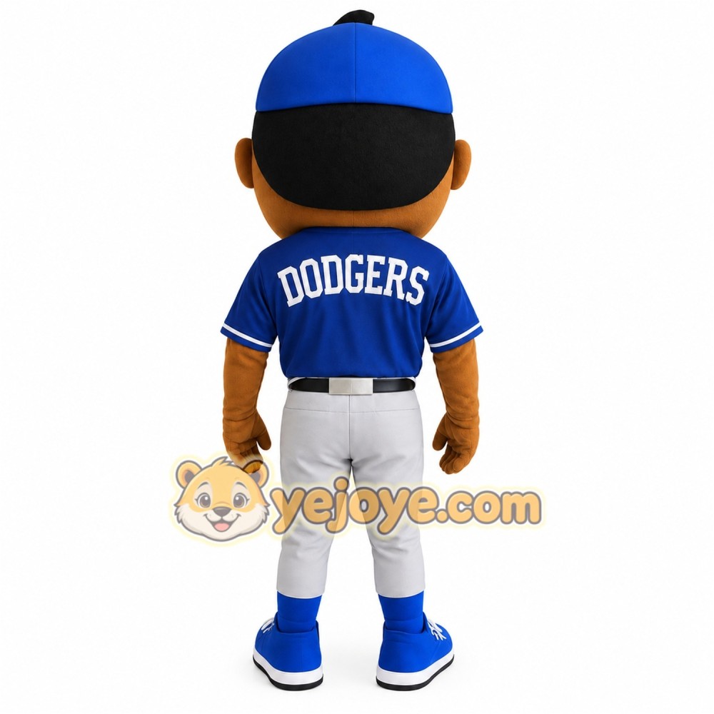 Blue Gray Baseball Player Mascot Costume Blue Gray Baseball Player Mascot Costume