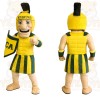 Yellow Green Warrior Mascot Costume