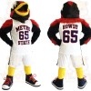Black Red Yellow Roadrunner Mascot Costume