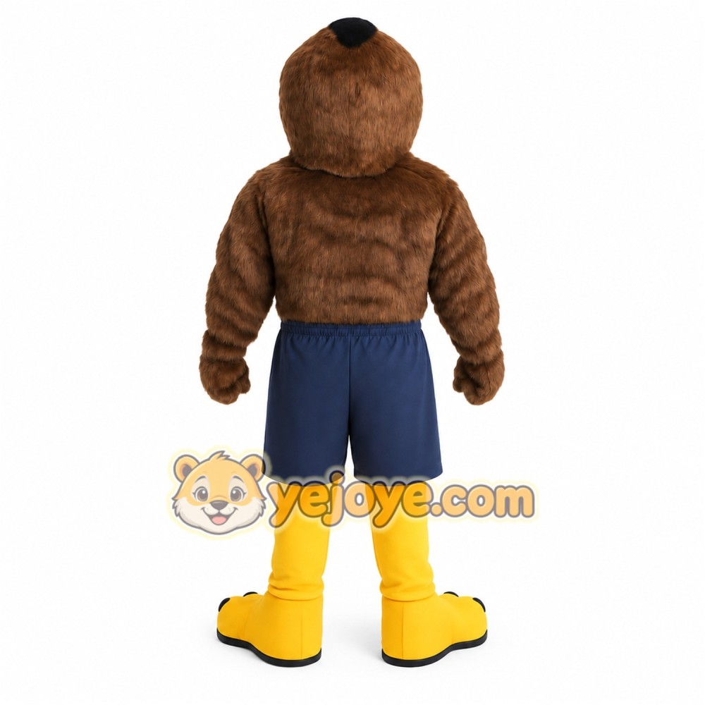 Brown Yellow Eagle Mascot Costume Brown Yellow Eagle Mascot Costume
