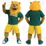 Green Yellow Lion Mascot Costume