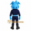 Navy Light Blue Superhero Mascot Costume Navy Light Blue Superhero Mascot Costume