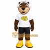 Brown White Black Yellow Dog Mascot Costume