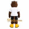 Brown White Black Yellow Dog Mascot Costume