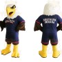 Navy White Yellow Eagle Mascot Costume