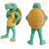 Teal Yellow Turtle Mascot Costume