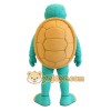 Teal Yellow Turtle Mascot Costume Teal Yellow Turtle Mascot Costume