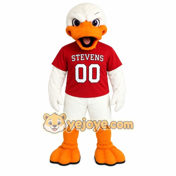 White Orange Red Duck Mascot Costume White Orange Red Duck Mascot Costume
