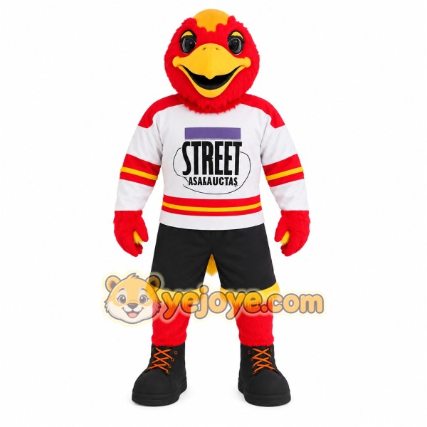 Red Yellow Cardinal Bird Mascot Costume