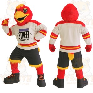 Red Yellow Cardinal Bird Mascot Costume