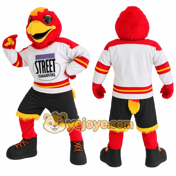 Red Yellow Cardinal Bird Mascot Costume