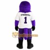Purple White Eagle Mascot Costume Purple White Eagle Mascot Costume