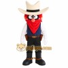 Cream Red Navy Cowboy Mascot Costume