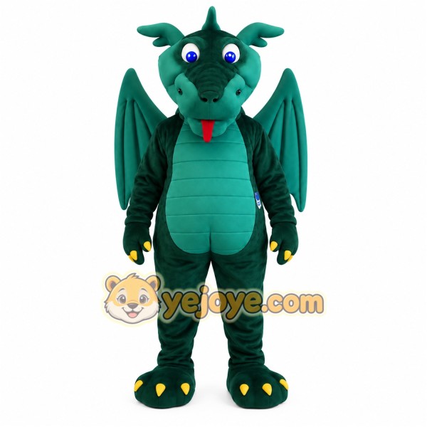 Green Dragon Mascot Costume