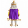 Gold Purple Bearded Warrior Mascot Costume Gold Purple Bearded Warrior Mascot Costume