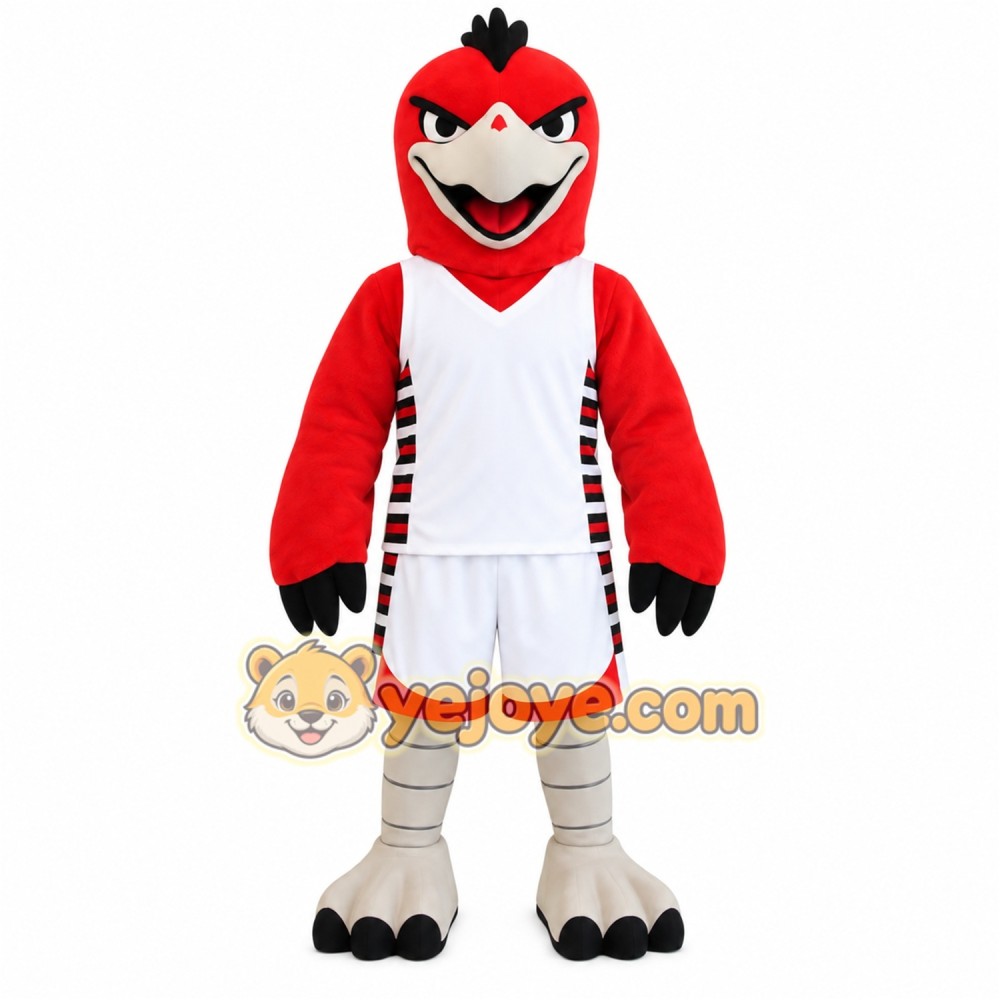 Red White Black Cardinal Mascot Costume Red White Black Cardinal Mascot Costume