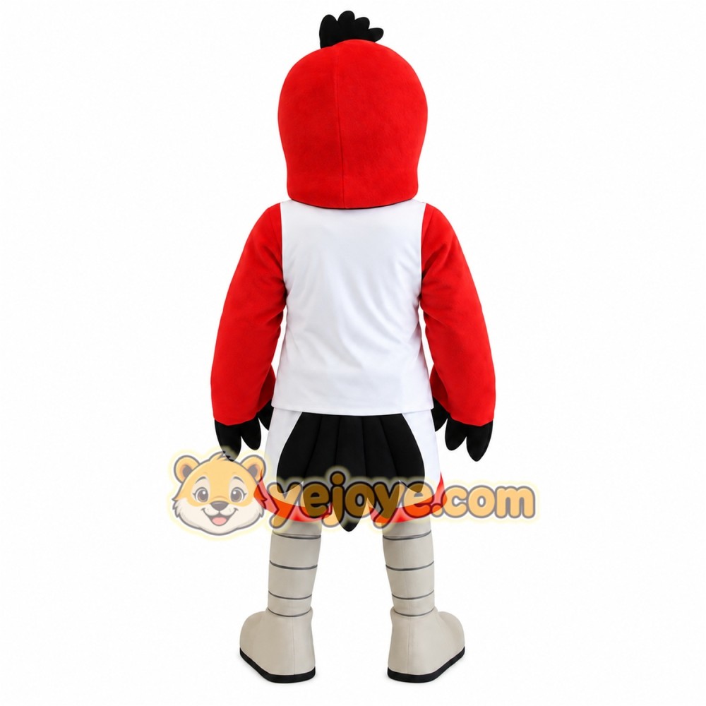 Red White Black Cardinal Mascot Costume Red White Black Cardinal Mascot Costume
