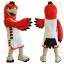 Red White Black Cardinal Mascot Costume