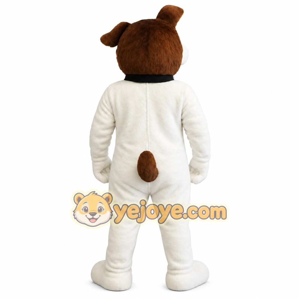 Brown And White Puppy Dog Mascot Costume Brown And White Puppy Dog Mascot Costume