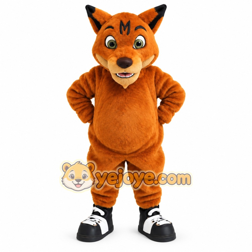 Orange Black White Fox Mascot Costume Orange Black White Fox Mascot Costume