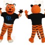 Orange Black Tiger Mascot Costume