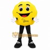 Yellow Black Smiley Face Mascot Costume Yellow Black Smiley Face Mascot Costume