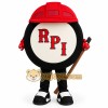 Black White Red Hockey Puck Mascot Costume Black White Red Hockey Puck Mascot Costume