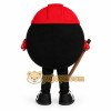 Black White Red Hockey Puck Mascot Costume Black White Red Hockey Puck Mascot Costume