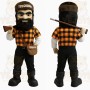 Orange Black Bearded Lumberjack Mascot Costume