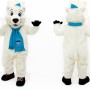 White Blue Polar Bear Mascot Costume